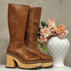 NWT dELiA*s by Dolls Kill Vintage Soul Knee High Platform Boots